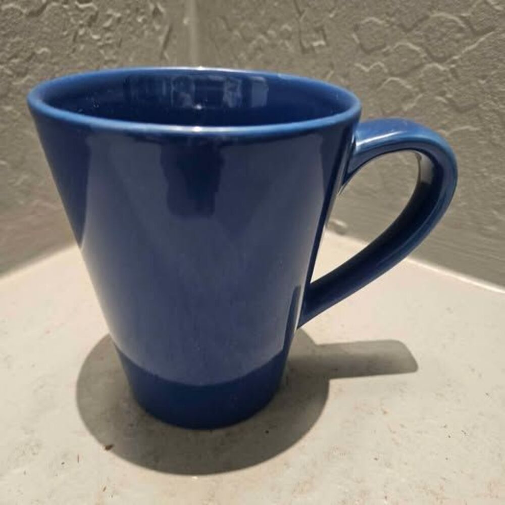 Dolce Vita Blue Ceramic Coffee Mug 4.5"